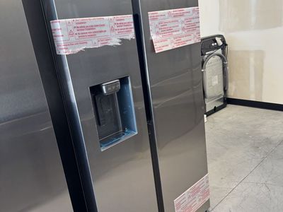 New scratch and dent Samsung 27.4 cu. ft. Standard Depth Side-by-Side Refrigerator in Stainless Steel External Water& Ice Dispen