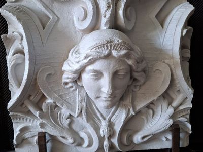 Art Nouveau cast iron Frieze/ sculpture
