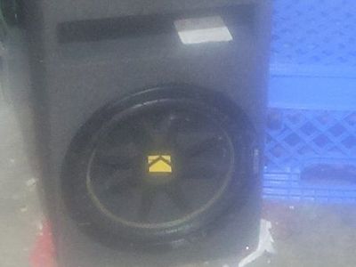 Kicker Dual Subwoofers in Enclosure Box Used Car Audio
