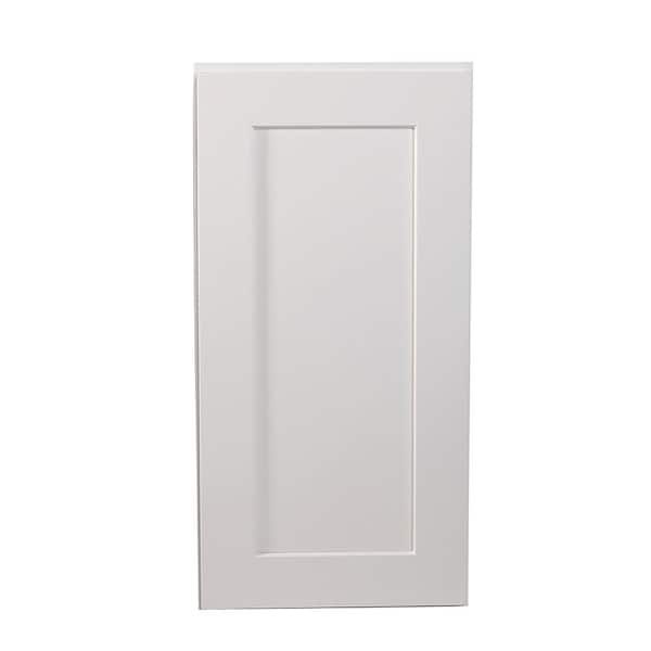 Brookings Plywood Ready to Assemble Shaker 15x24x12 in. 1-Door Wall Kitchen Cabinet in White