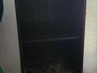 Dark Brown Tall Storage Cabinet