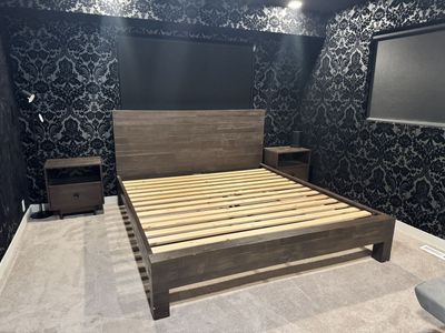 Restoration Hardware Wood Bedroom Set