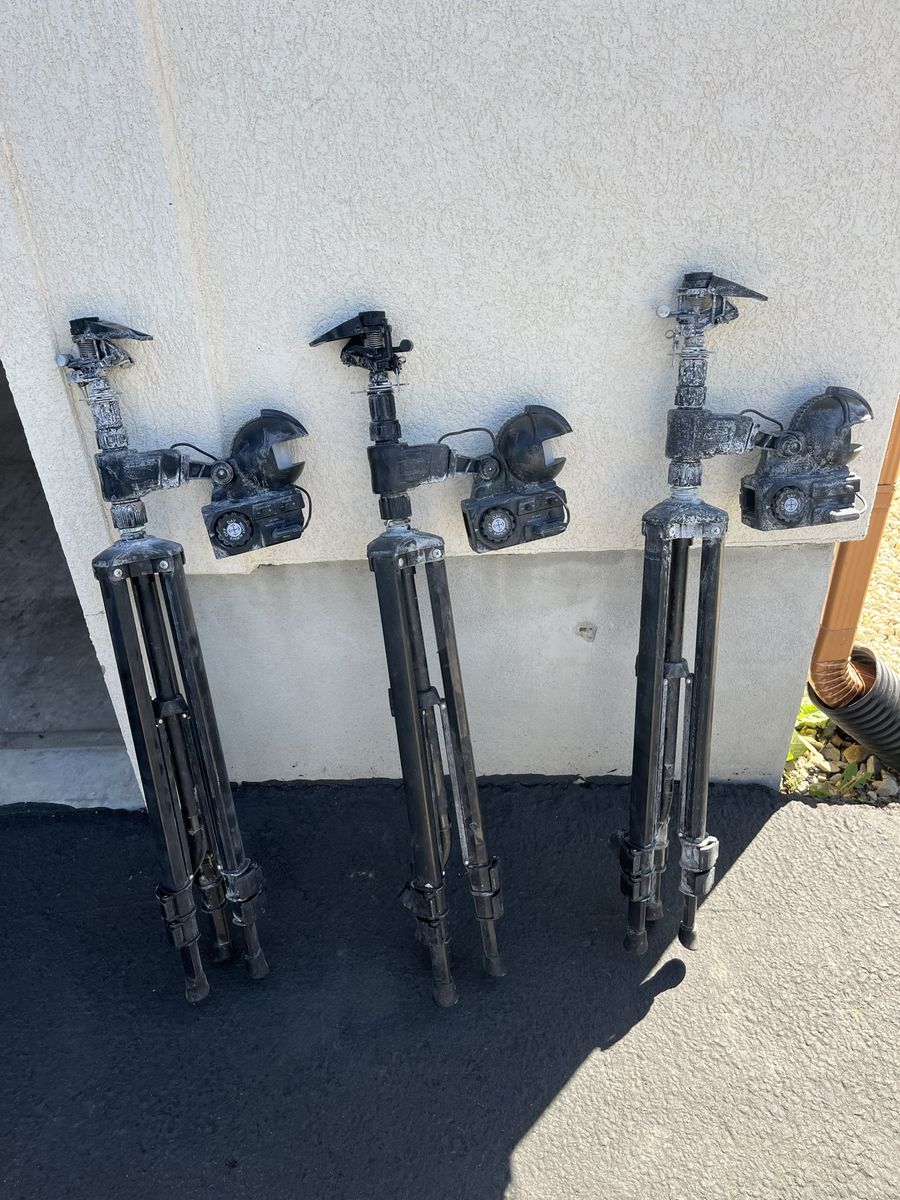 Motion sensor sprinklers