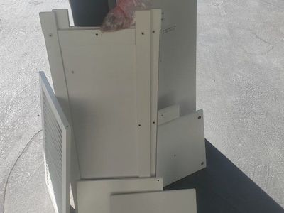 New! Floor Cabinet, White, Bathroom Storage w/ Cubby
