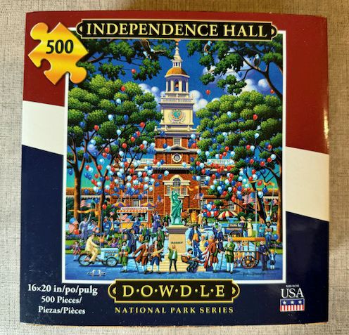 500 Piece Jigsaw Puzzle INDEPENDENCE HALL by Dowdle