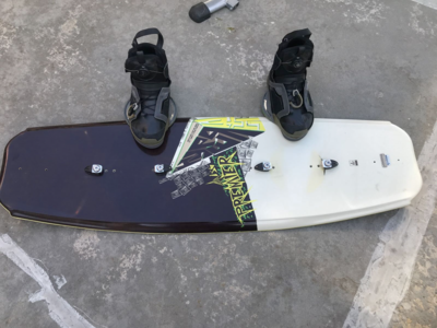Premier Wakeboard Danny harp pro model 136 wake board with boot bindings
