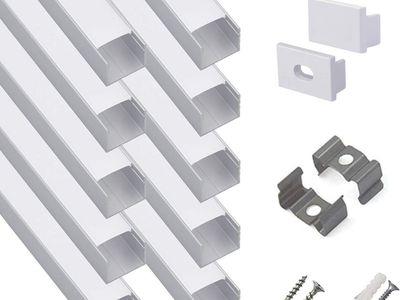 hunhun 10PK 6.6ft LED Aluminum Channel System