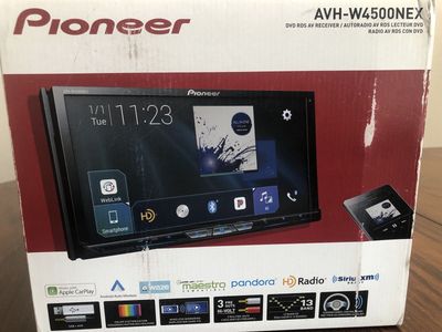 Pioneer double din universal car stereo / DVD player.