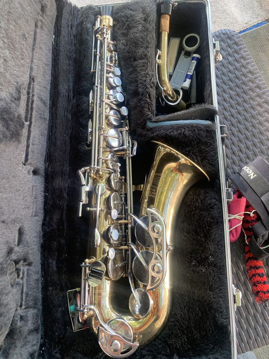 Bundy 2 Alto Saxophone with Hard Case, Neck Strap, and Accessories