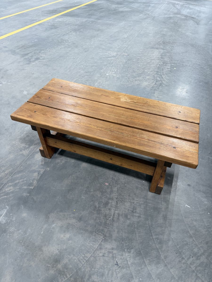 Rustic Solid Wood Coffee Table – Handmade Farmhouse Style