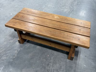 Rustic Solid Wood Coffee Table – Handmade Farmhouse Style