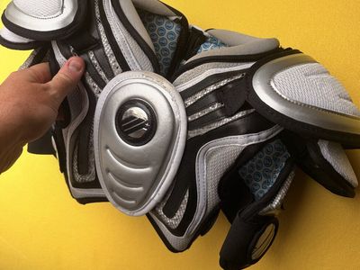 Lacrosse Gear Lot - Warrior Gloves, Arm Pads, Shoulder Pads + Bag