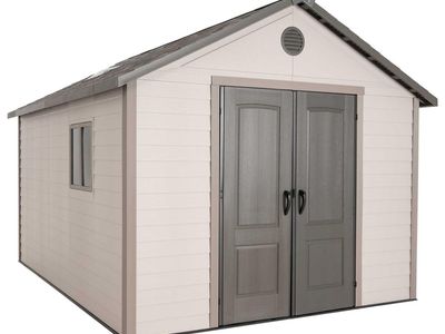 LIFETIME 11 FT. X 13.5 FT. OUTDOOR STORAGE SHED