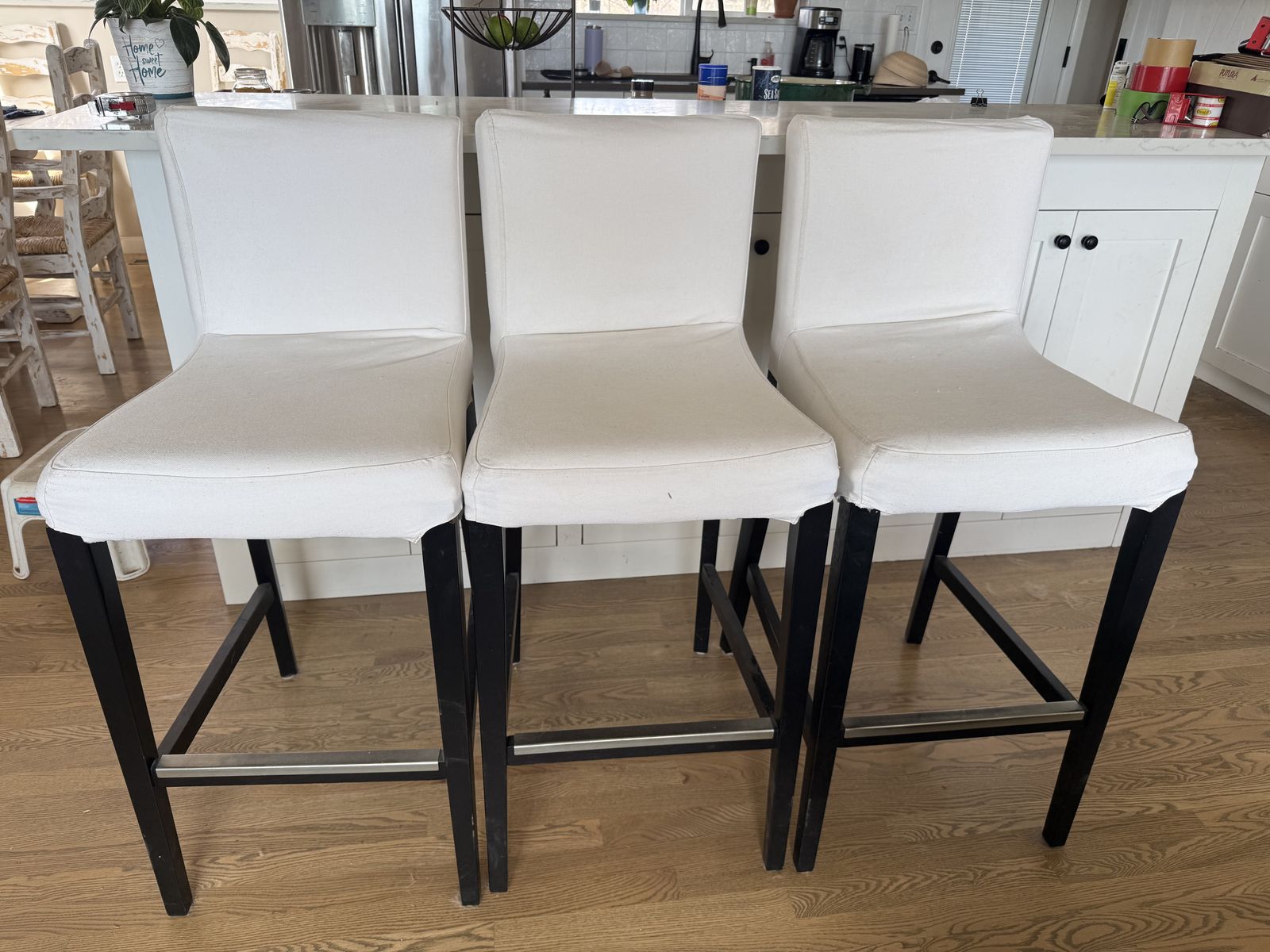 Set of 3 IKEA bar stools