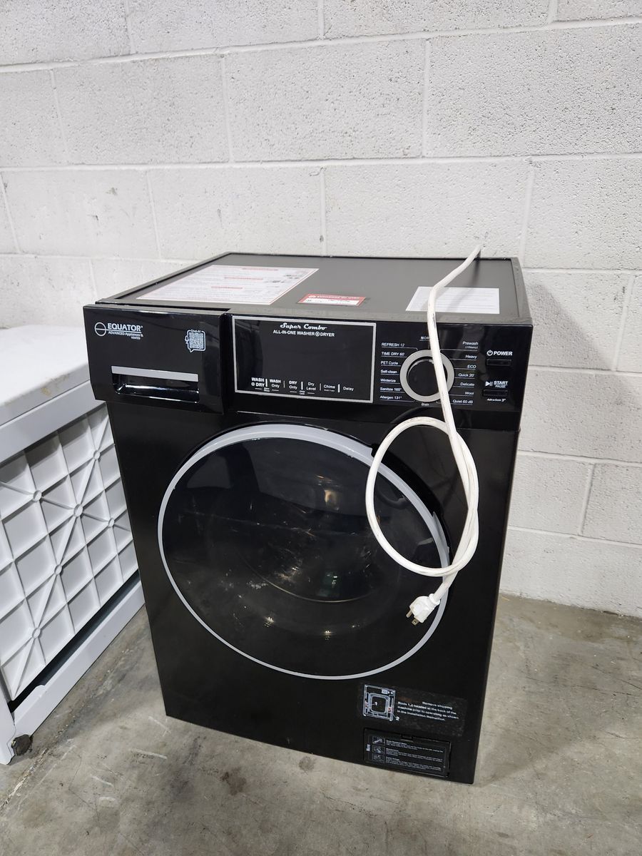 GREAT EQUATOR 24 INCH SUPER COMBO ALL IN ONE WASHER/DRYER! W-WARRANTY