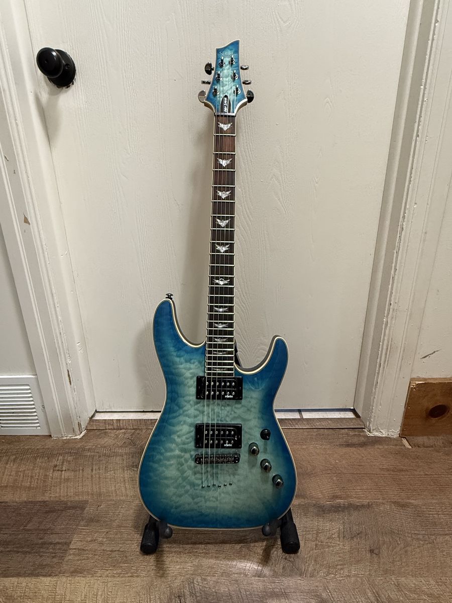 *Pending Purchase* Schecter Omen Extreme Blue Burst 6- String Electric Guitar