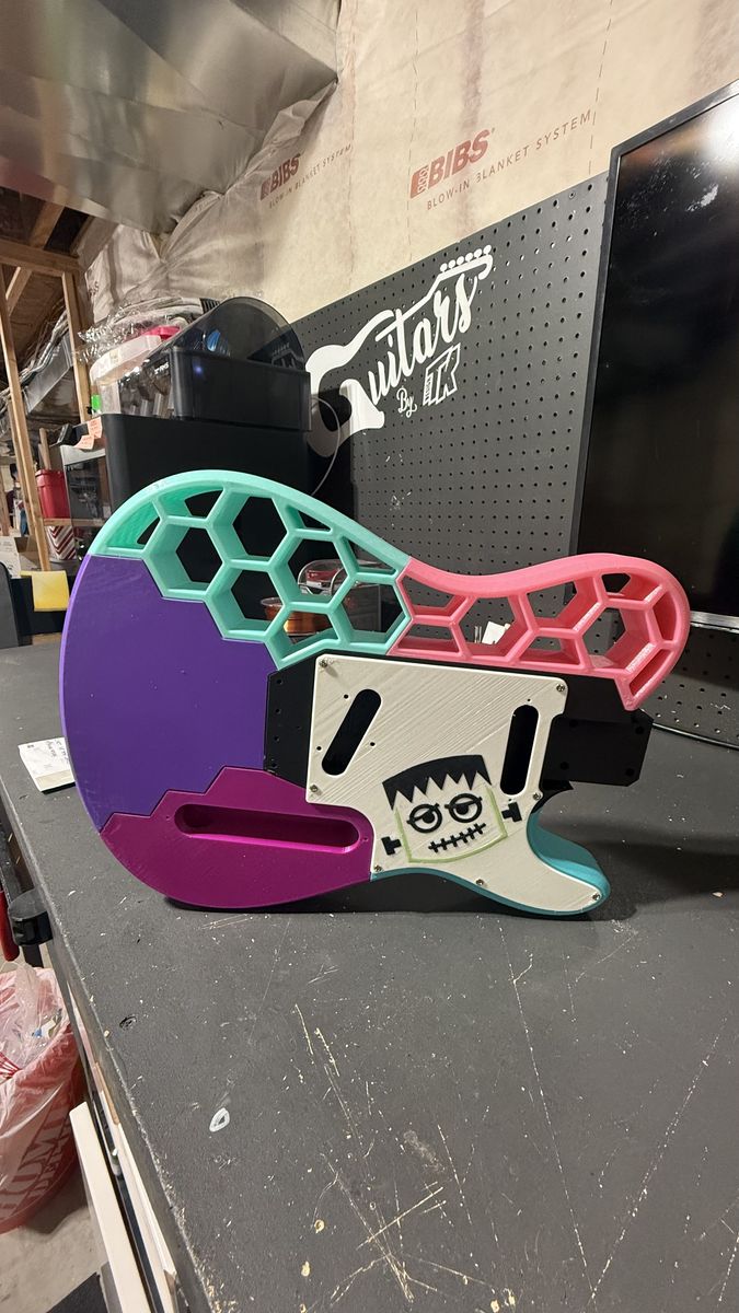 Custom 3D Printed Guitar Body