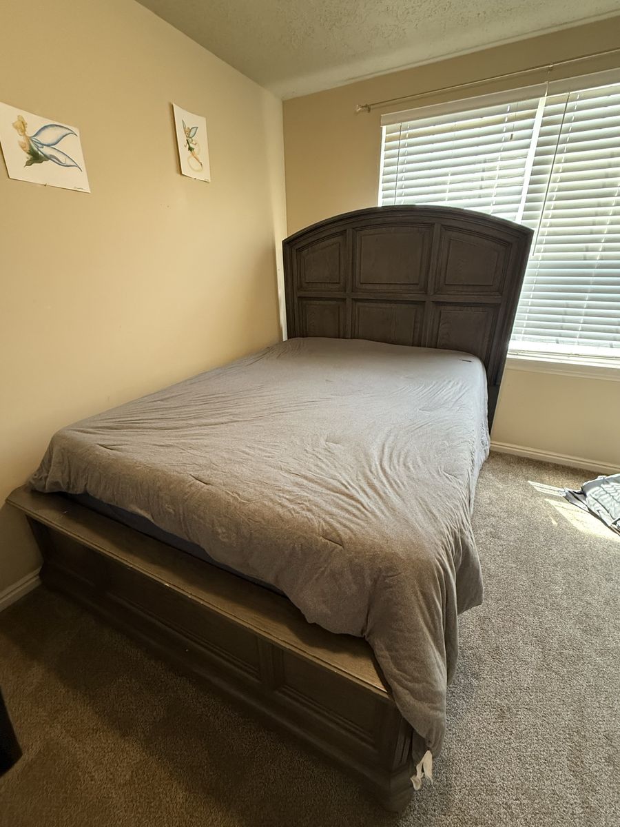 Wooden Queen Size Bed Frame with High Arched Headboard (Frame Only)