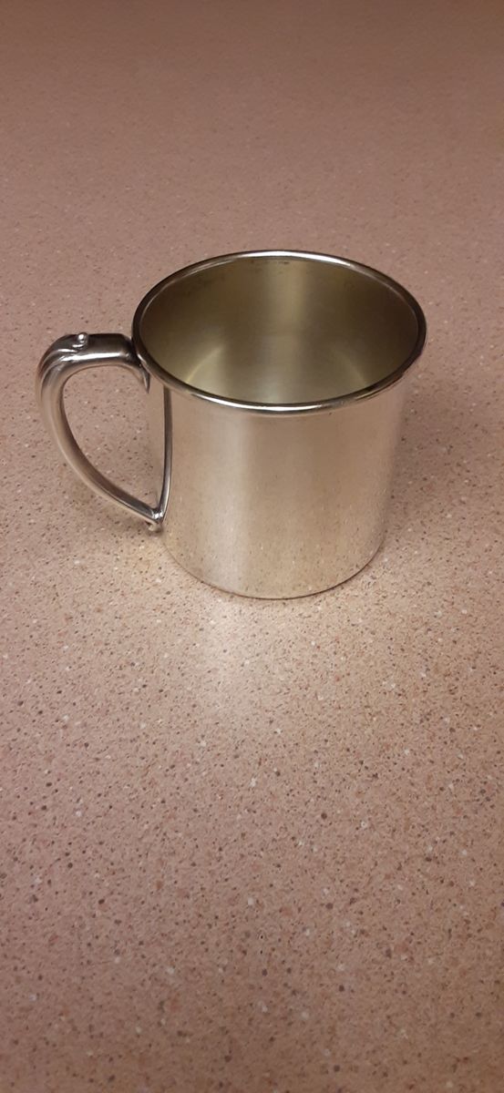 Antique Silver-Plated Nursery Cup / Child’s Mug – c. 1900–1920