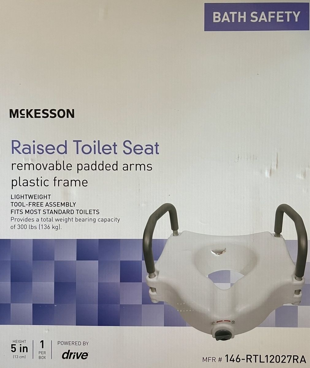 NEW IN BOX Raised Toilet Seat