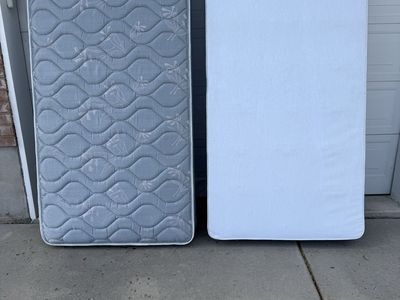 Used Twin Mattress and Box Springs With Daybed Frame and Rails