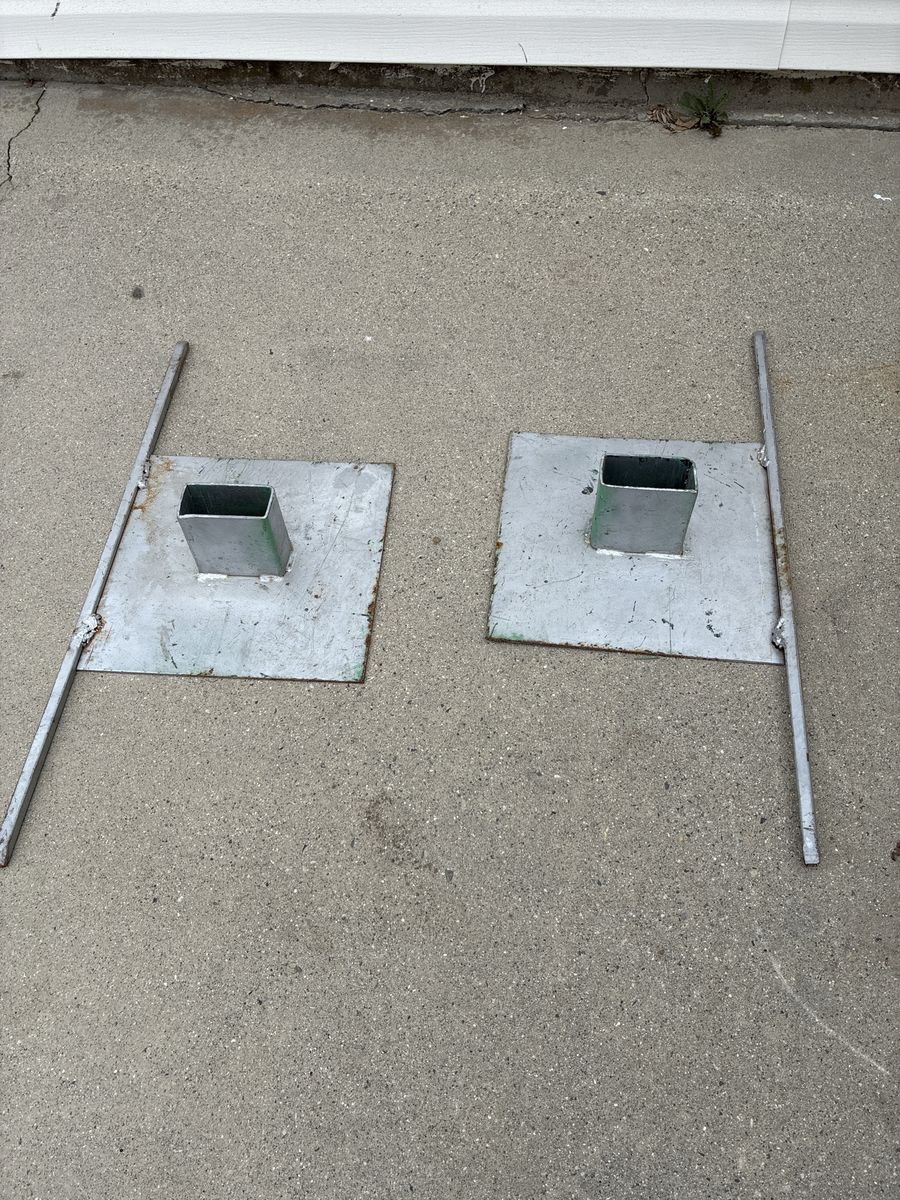 Custom Metal Bases / Stands - Set of 2