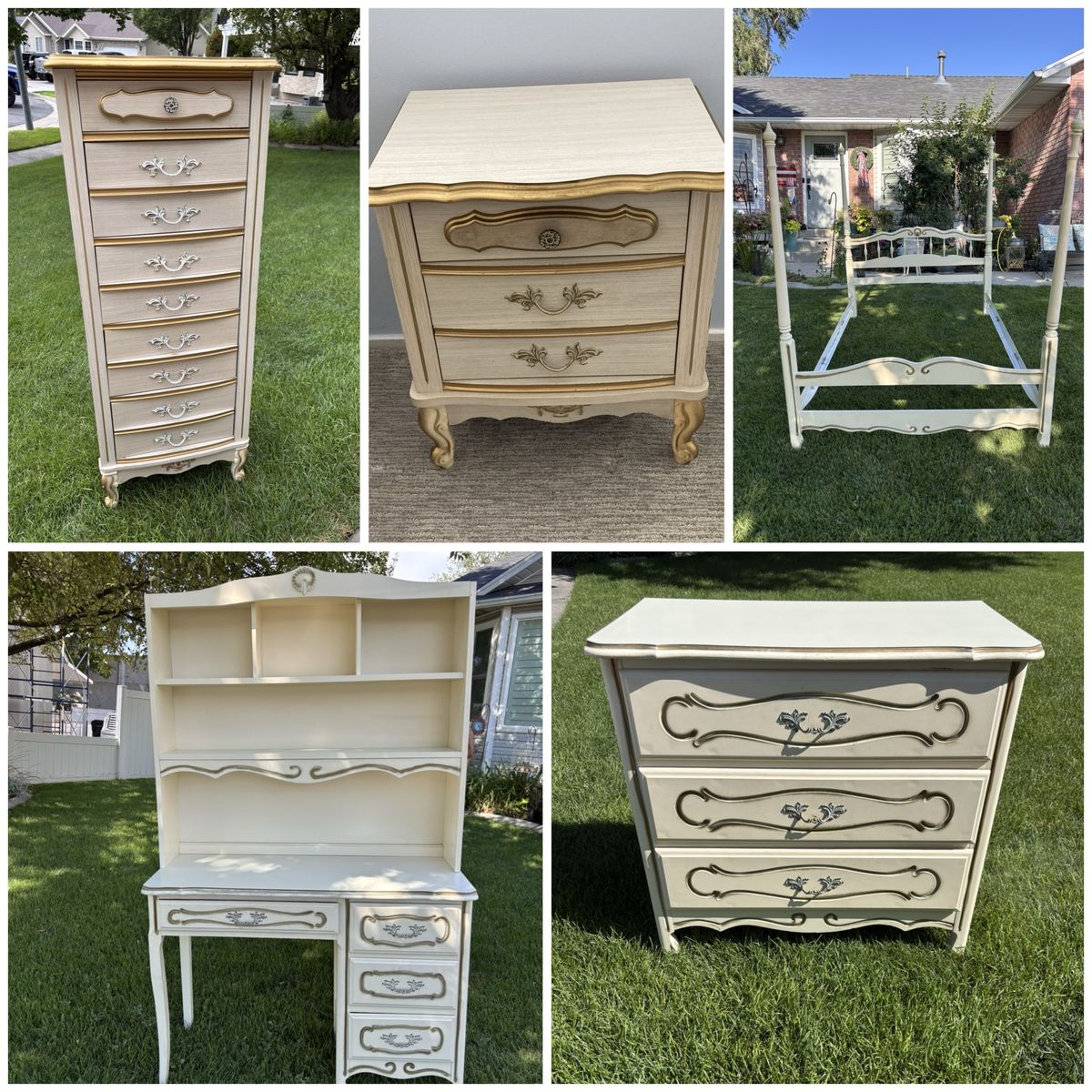 Mid Century French Provincial Bedroom Set