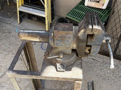 Large Vise on Stand