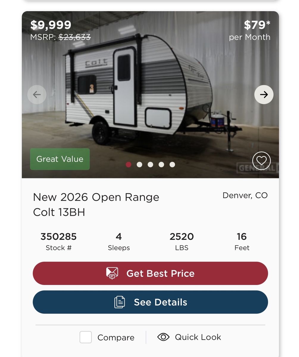 2026 Open Range 13BH “Bunkhouse”