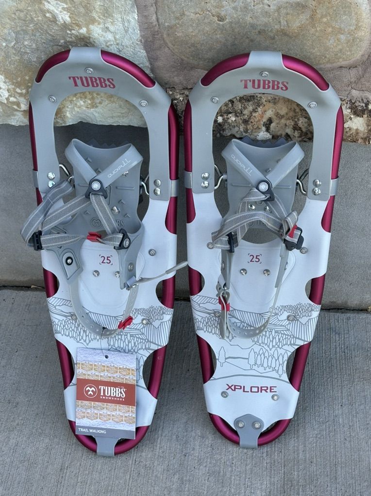 NEW Tubbs Women's Xplore Snowshoes Red Size 25