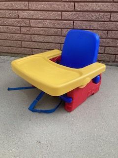 Adjustable booster seat.