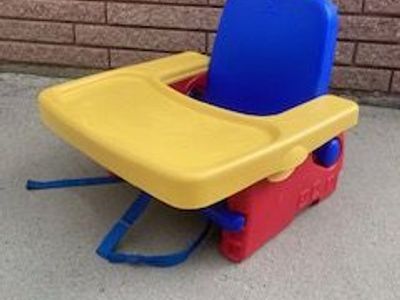 Adjustable booster seat.