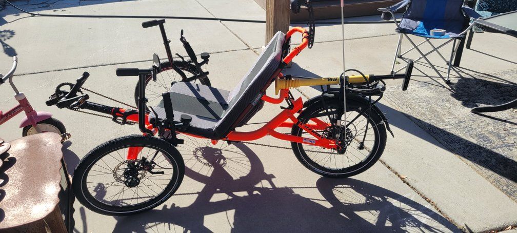 Catrike Recumbent Trike - Orange, Adult, 3-Wheel, Excellent Condition