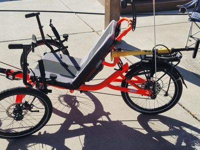 Catrike Recumbent Trike - Orange, Adult, 3-Wheel, Excellent Condition