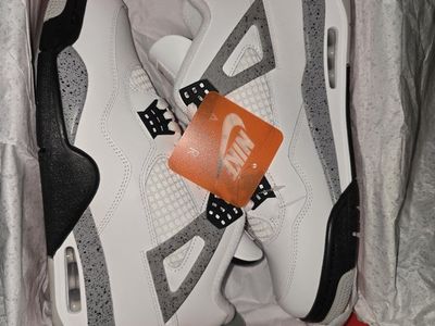 Nike Air Jordan 4 Retro White Cement Size 10 Men's