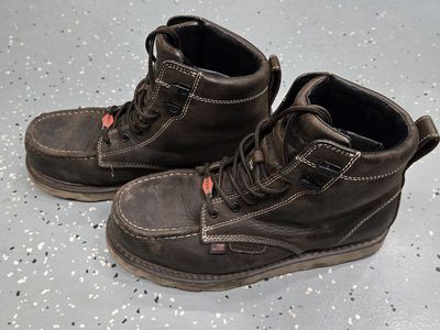 Brunt Workwear Leather Moc Toe Work Boots Size 10