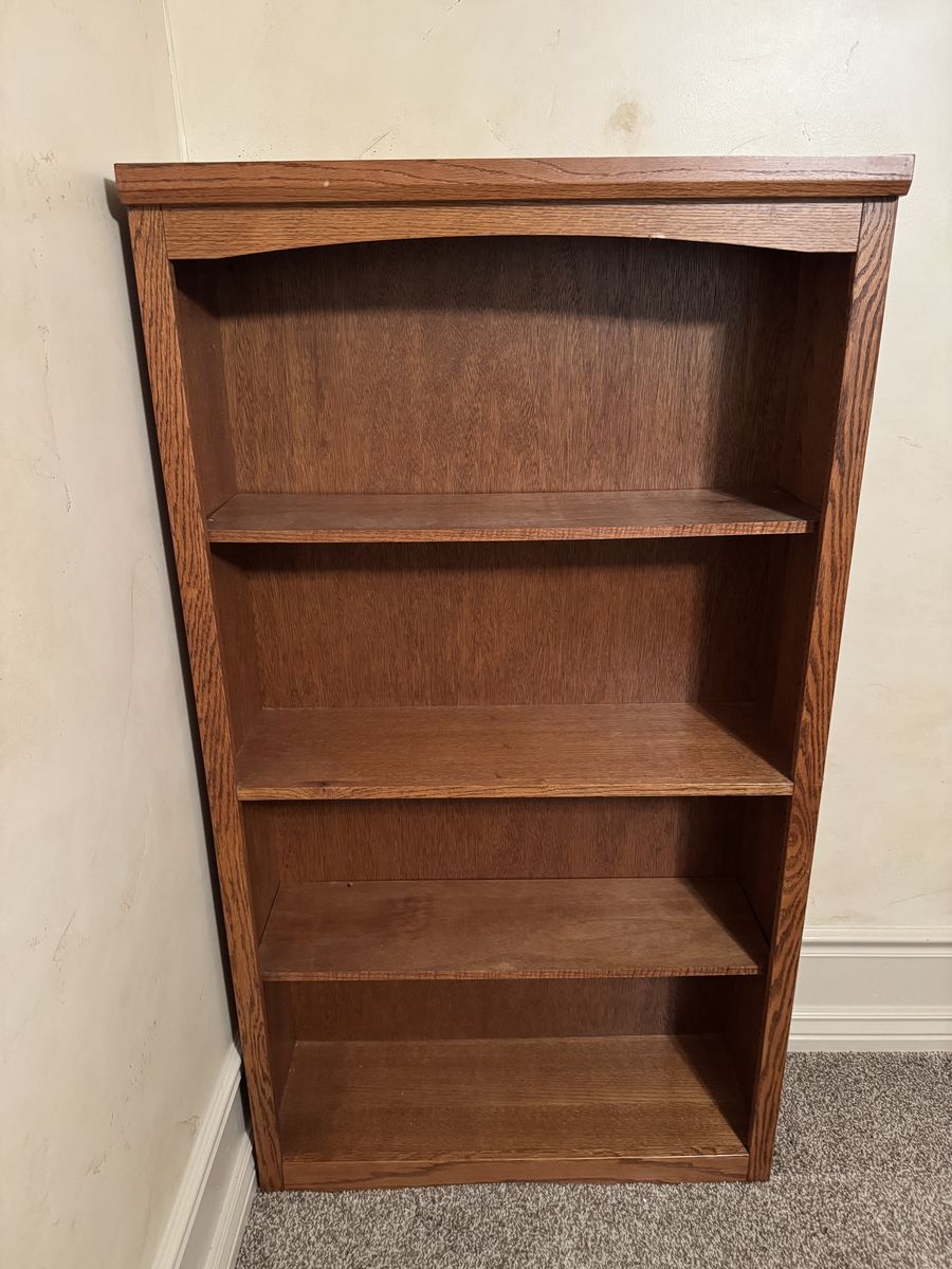 Oak Bookcase. 2 available