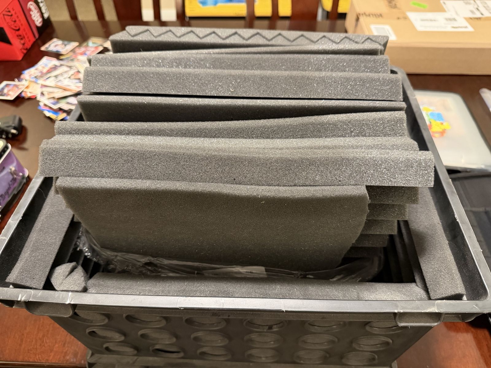12 12”x12”x1” Acoustic Foam Panels and Crate