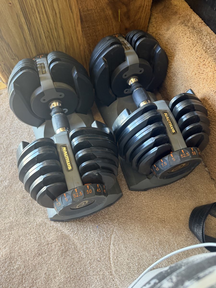 Nautilus 552 Adjustable Dumbbells Pair 5-52.5lbs