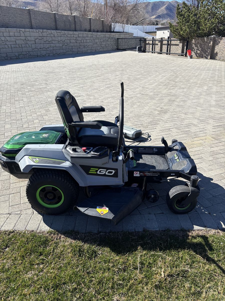 Ego z6 riding mower.