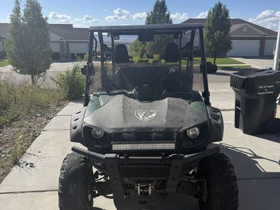 2007 Yamaha Rhino 700 4x4 UTV w/ Snow Plow, Winch & Enclosure