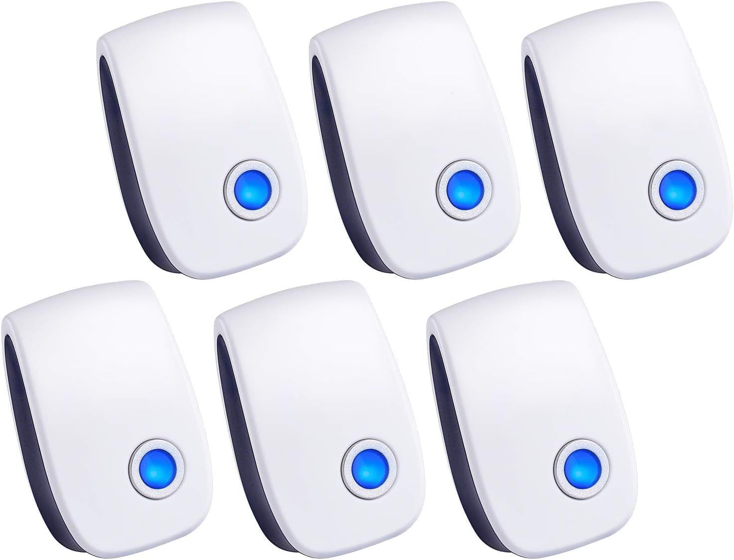 NEW Ultrasonic Pest Control Repeller 6 Pack- Indoor Electronic and Ultrasonic Repellent, Pest Control