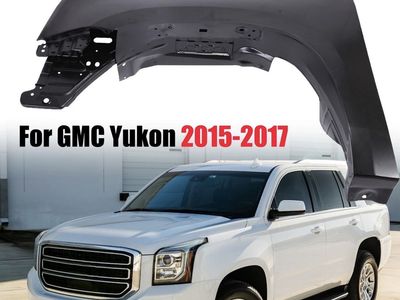 GMC Yukon Front Driver Side Fender Panel Replacement 2015-2017 Primered Steel OE Style
