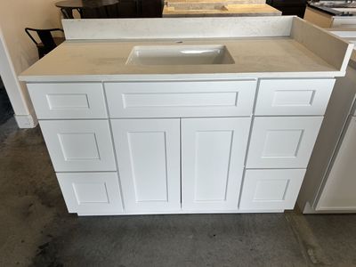 48 Inch 6 Drawer Bathroom Vanity Quartz Top