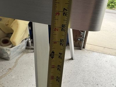 Modern Silver glass desk