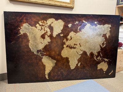 Very Large Old World Style Map Art