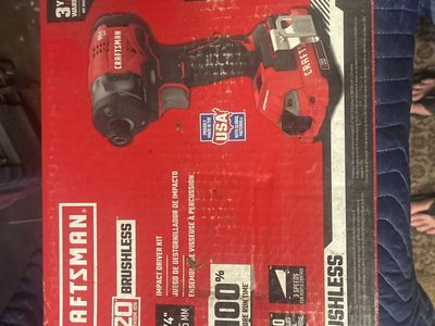 Craftsman V20 Brushless 1/4" Impact Driver Kit CMCF820B2 w/ 2.0 Ah Battery & Charger