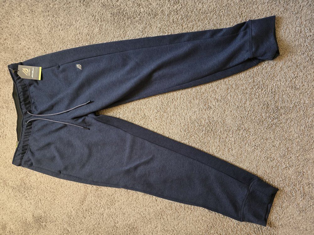 Mens Large Eddie Bauer Snow Lodge Double Knit Jogg