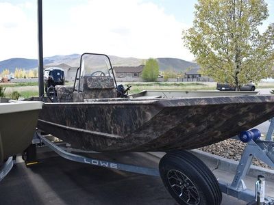 2024 Lowe Rough Neck 1860 Center Console with a 80HP Mercury JET Engine and Trailer