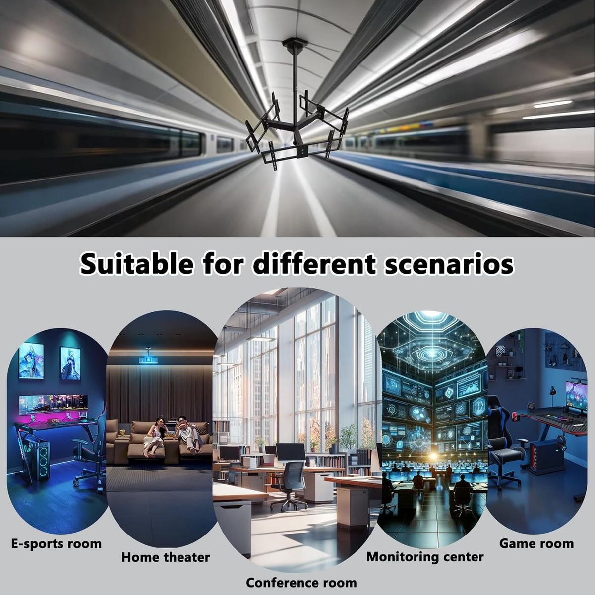 RUYSAGTW Commercial Grade 3 tv Mount